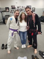 Coralie, Bob and Scott Black belt promo.jpg