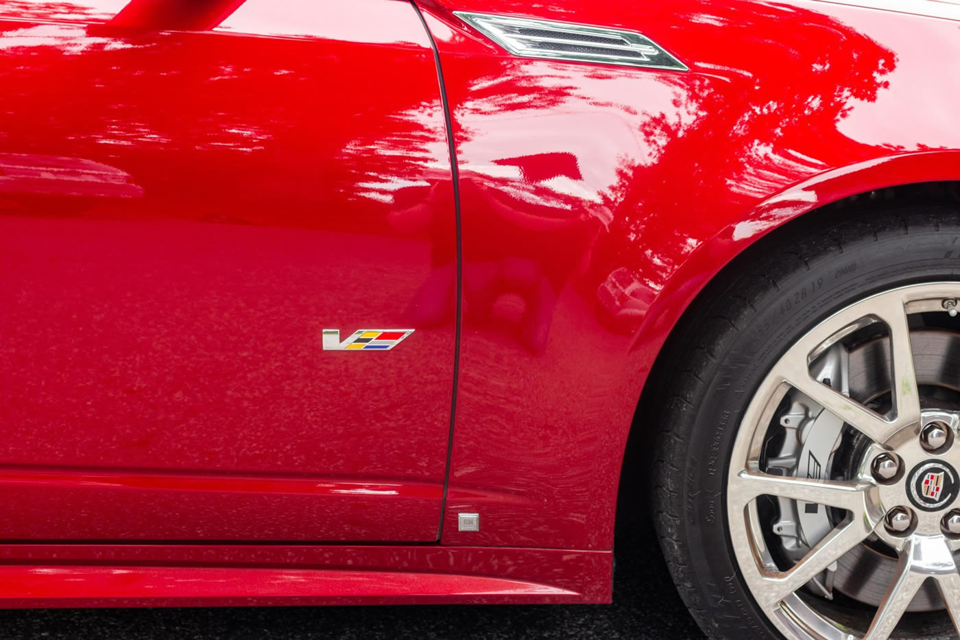 2009 Cadillac CTS-V Sedan in Crystal Red