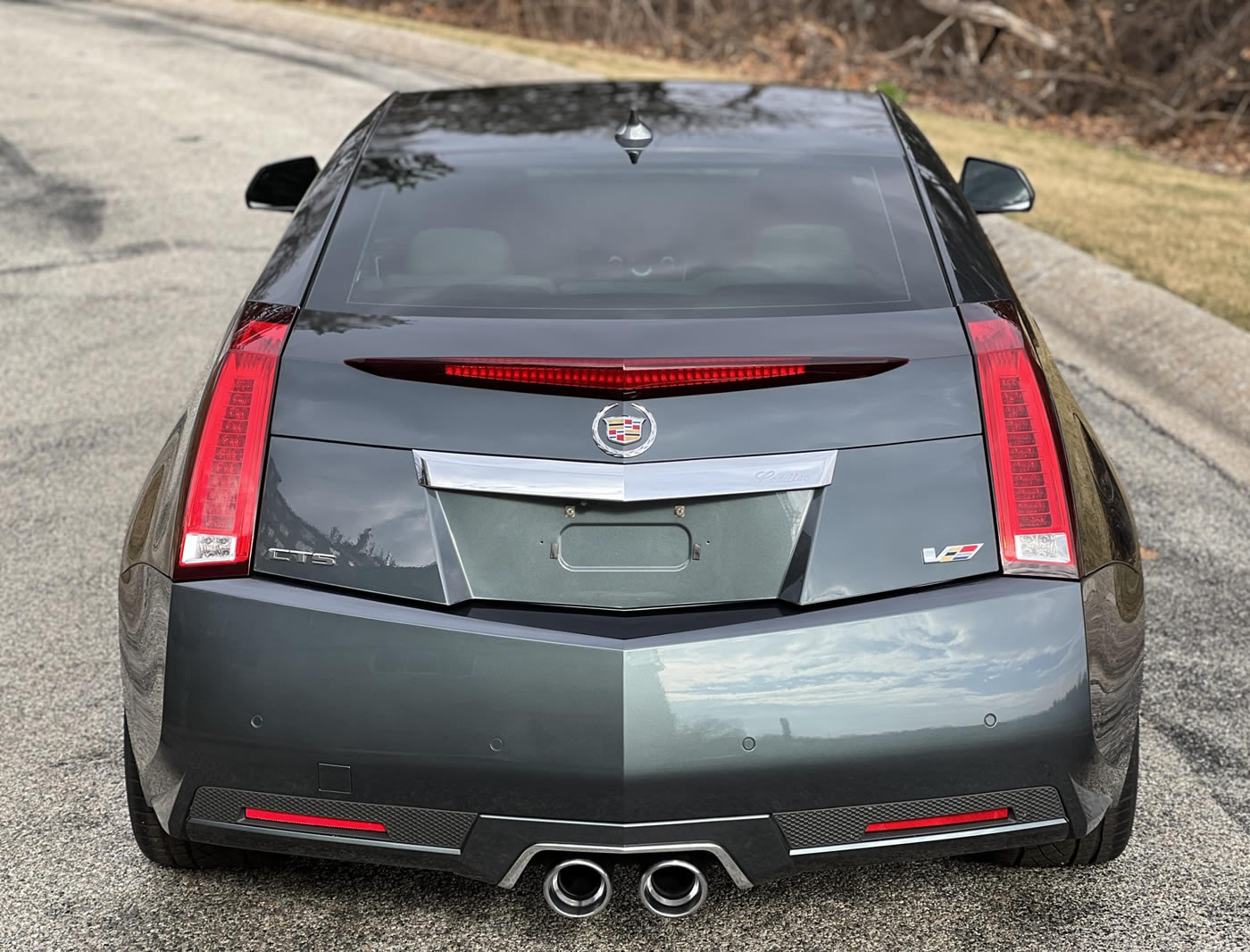 2012 Cadillac CTS-V Coupe in Thunder Gray Metallic Chromaflair