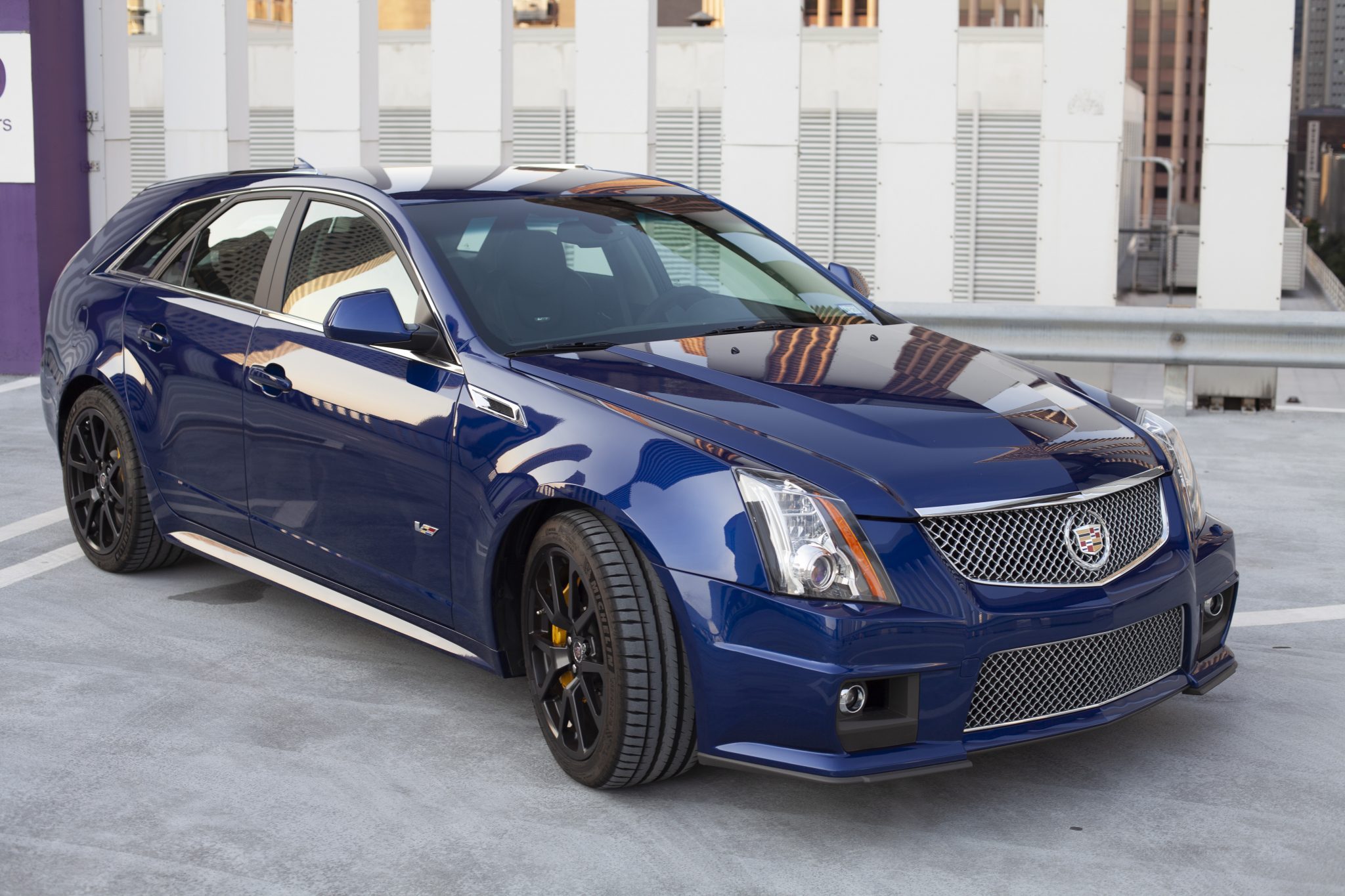 2012 Cadillac CTS-V Wagon in Opulent Blue Metallic