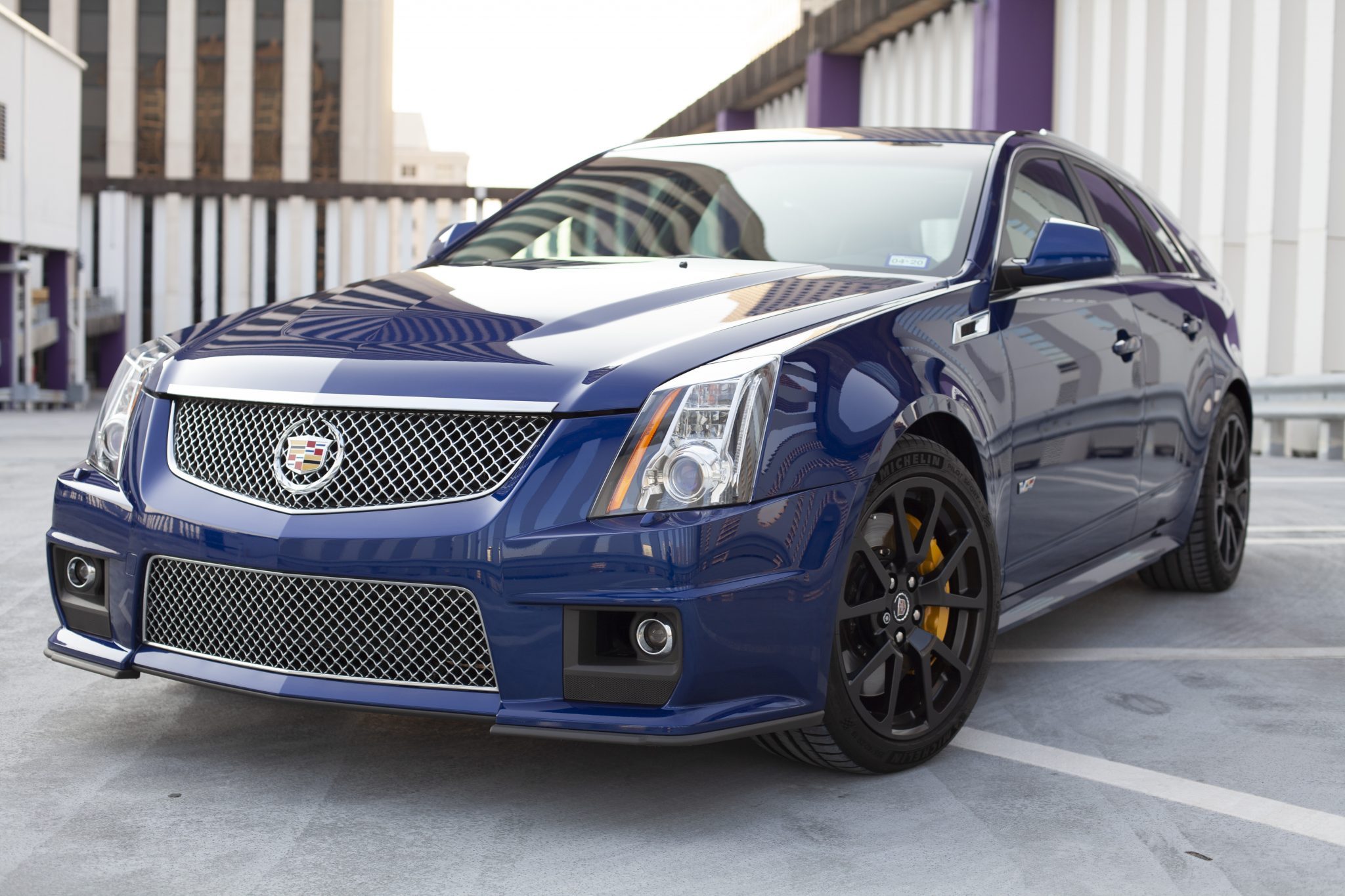 2012 Cadillac CTS-V Wagon in Opulent Blue Metallic